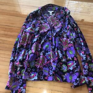 Lilly Pulitzer Silk Blend blouse Size 8